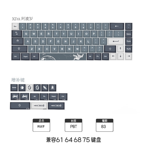 DndkbXDA阿波罗PBT热升华键帽