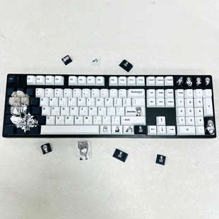 玛奇玛键帽日文字根五面热升华pbt个性化定制wooting rakka HM66