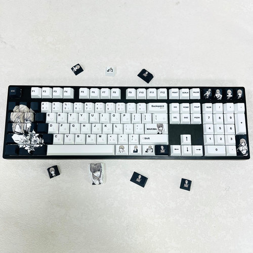 玛奇玛键帽日文字根五面热升华pbt个性化定制wooting rakka HM66