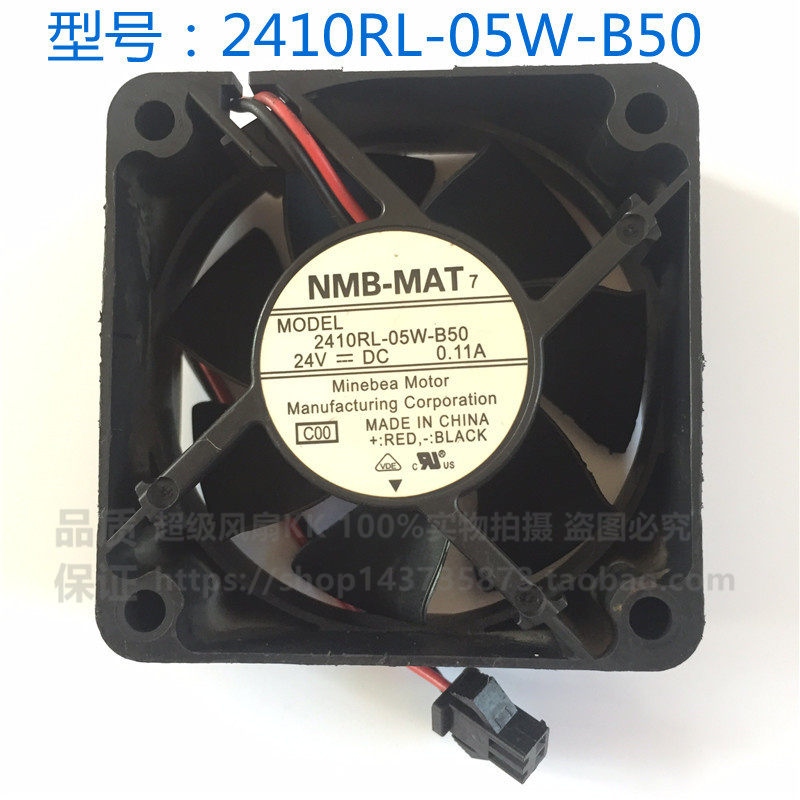 2410RL-05W-B50 24V 0.11A NMB 6cm 6015变频器散热风扇滚珠