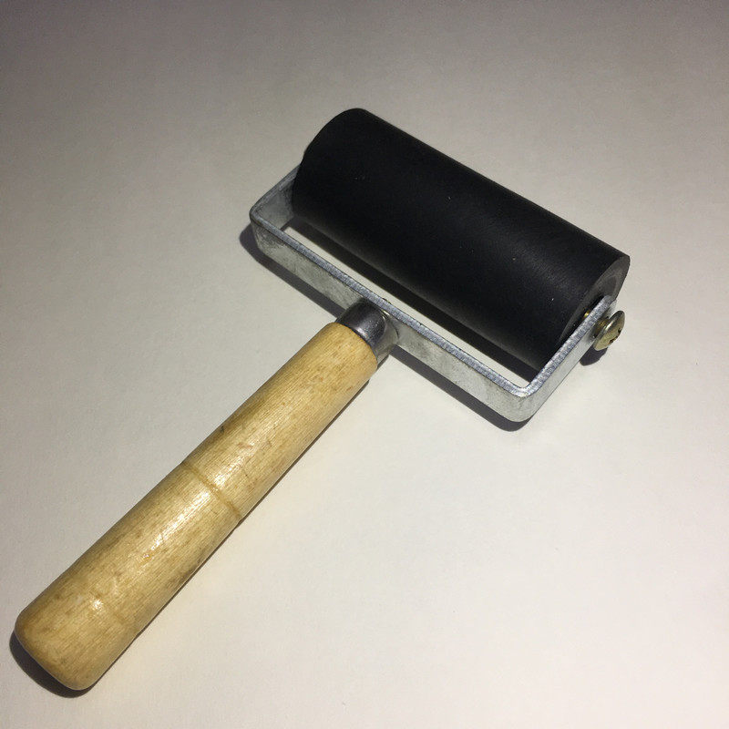 18元包邮 版画专用滚筒 中滚轮 颜料磨拓印画用 经济耐用型 中号
