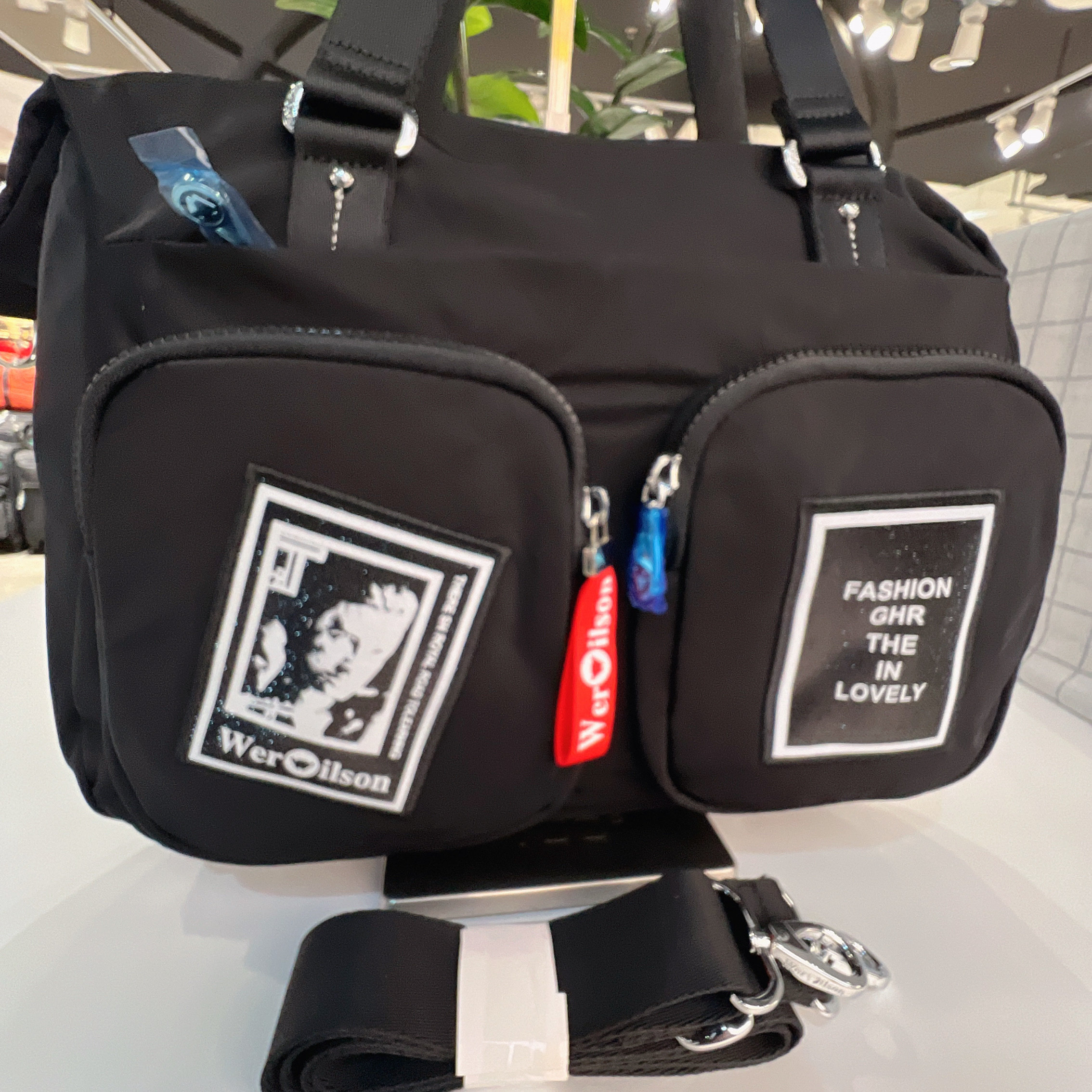 威尔逊大号手拎单肩斜挎包旅行包健身包  40-26-14厘米,箱包皮具/热销女包/男包,通用款女包,淘宝优惠券,粉丝福利购,淘宝优惠卷