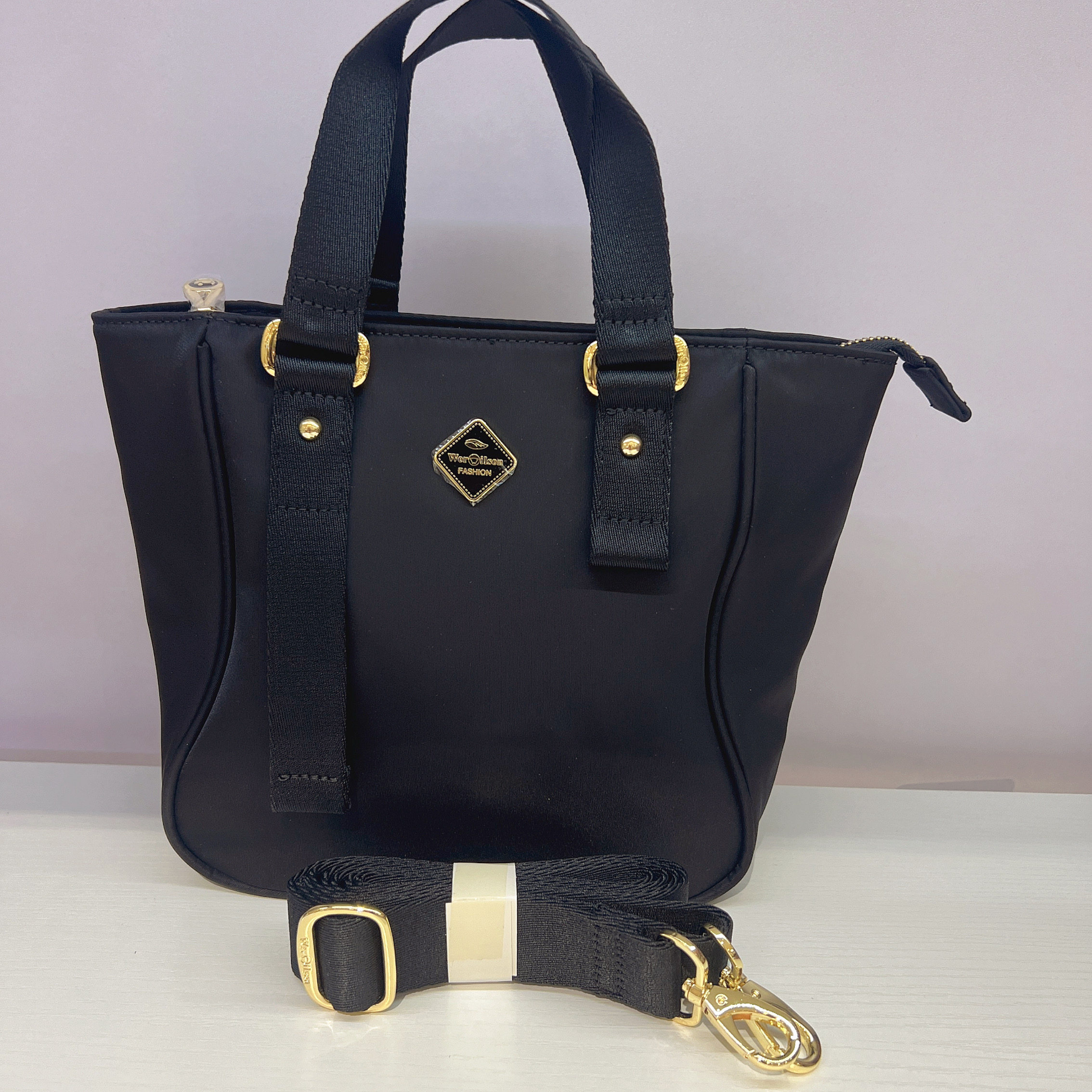 威尔逊女包手提包纯色单肩包商务通勤包斜挎包