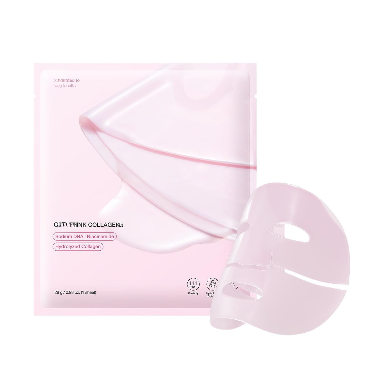 外贸PDRN PINK COLLAGEN GEL MASK粉色胶原蛋白面膜果冻分体面膜