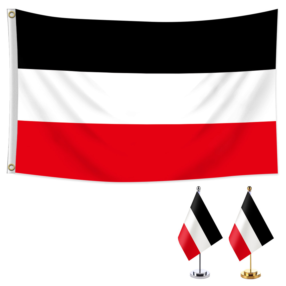 德意志第二帝国旗帜 黑白红 德国历史旗定制 收藏爱好/教研