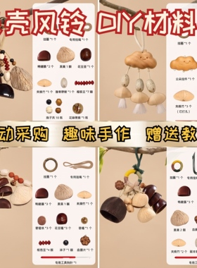 diy材料包手工果壳风铃挂饰