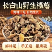 东北长白山山珍野生榛蘑丁干货农家自采蘑菇肉厚无根250g新鲜日晒