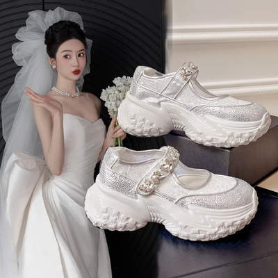 小个子5cm内增高玛丽珍婚鞋