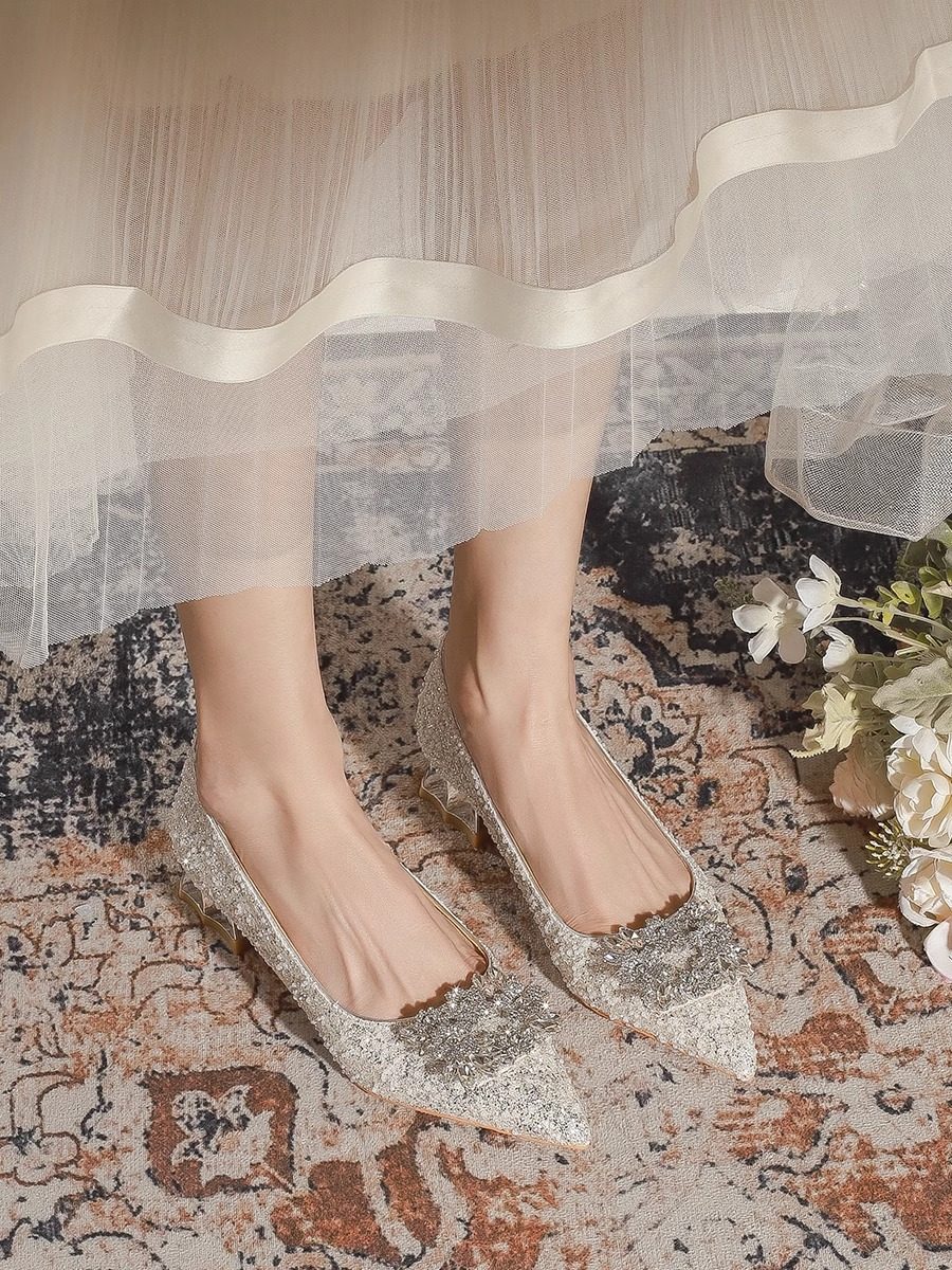 Sparkling Low Heel Wedding Pumps: 2025 Comfort for Your Big Day - Product image 4