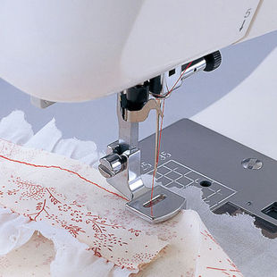 日本brother兄弟家用多功能电动缝纫机原装薄料抽褶压脚打褶 皱褶