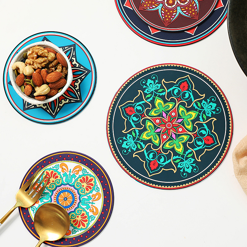 珐琅锅隔热垫餐桌垫子茶杯垫创意