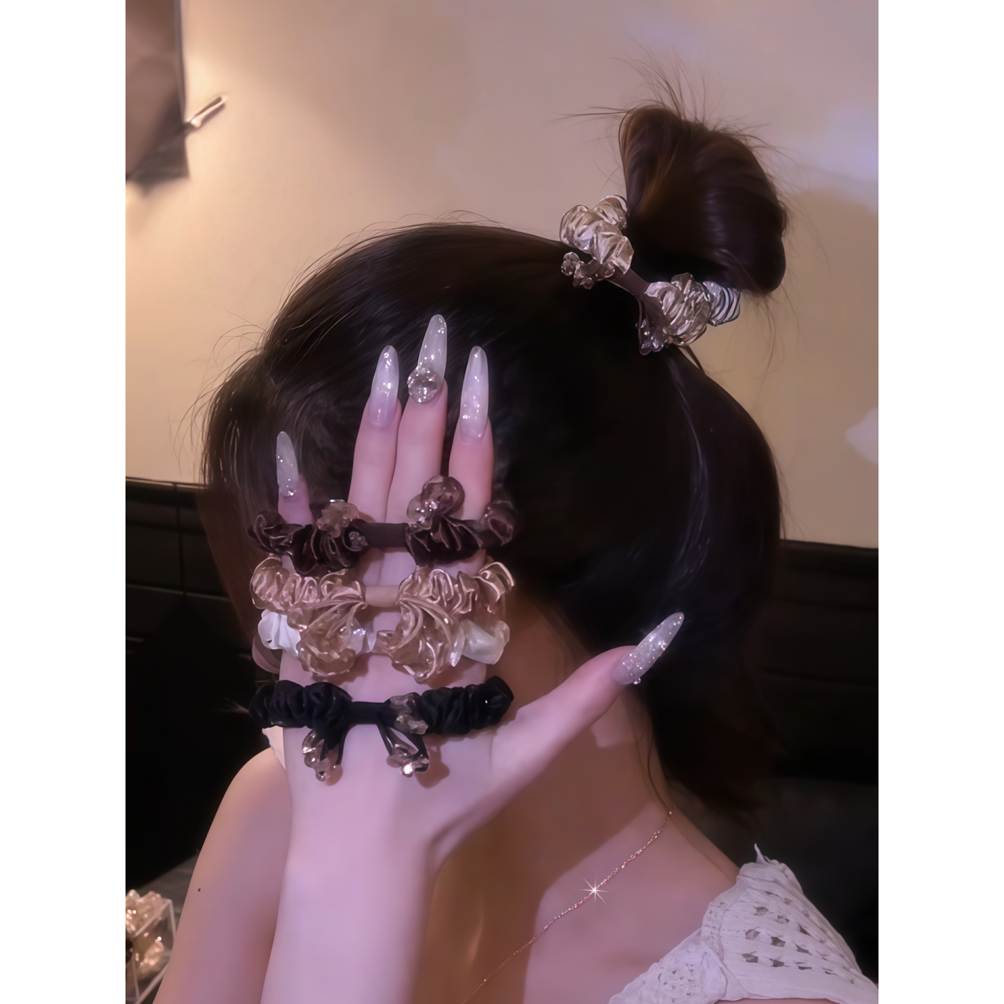 气质慵懒风发圈女2026新款高级感头绳不勒发丸子头高弹力耐用发绳