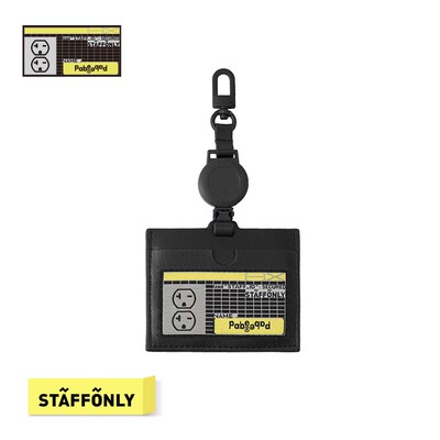 STAFFONLY X PabePabe联名SOCKET BUNNY系列玄黑色万用工牌配饰