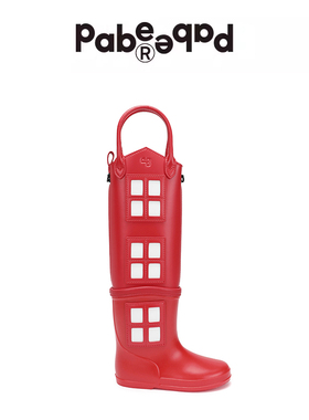 PabePabe Col葩比剧院  雨靴法棍包长筒雨靴房子窗户包防水装雨伞