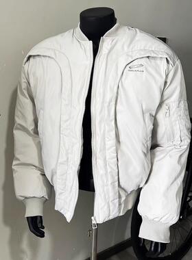 GZ SHOP美式结构冬季加厚飞行员棉服cleanfit设计感保暖棉衣