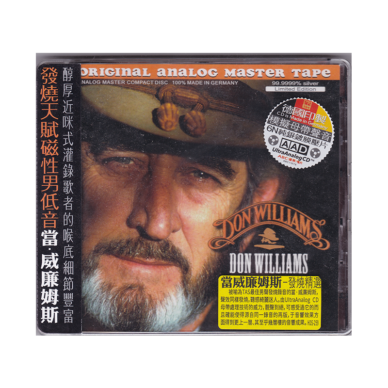 正版 当威廉姆斯 发烧精选 磁性醇厚乡村民谣 CD唱片