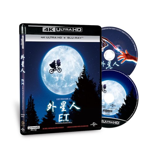 正版E.T. 外星人迅动4K UHD+BD高清蓝光正版科幻温情家庭电影碟片