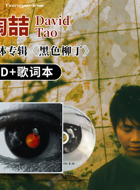 正版 陶喆专辑 David Tao 黑色柳丁 CD唱片+歌词本