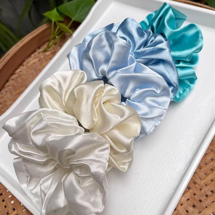 珠光绸布发圈大肠发绳日韩