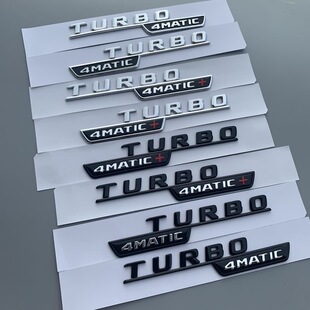 新款奔驰AMG叶子板侧标四驱标志A45 CLA45标标贴字标TURBO4MATIC+