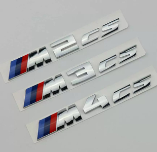 专用于新款宝马M2CS M3CS M4CS改装车标字标后尾标M侧标车贴标志
