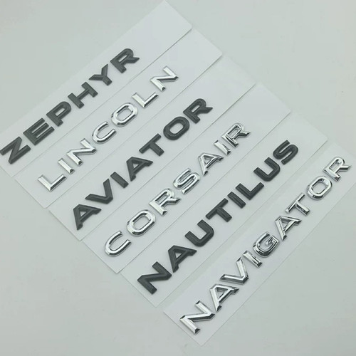 林肯ZEPHYR字母标改装冒险航海飞行家领航员创意车标英文后尾标