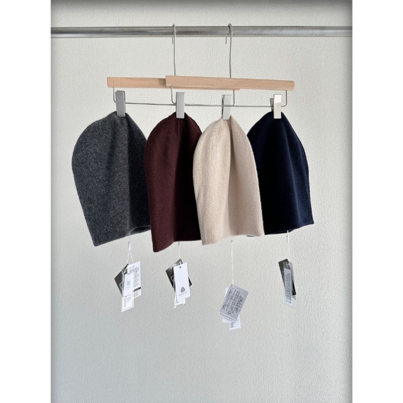 ER同款岛精3D无缝一体冬季100全绵羊毛双层针织帽毛线帽女