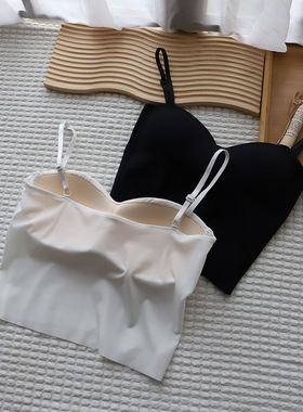 2025夏季新韩版内搭运动小吊带又甜又辣美背抹胸背心女