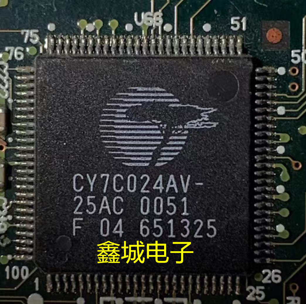 CY7C024AV-25AC拆机带板 现货库存