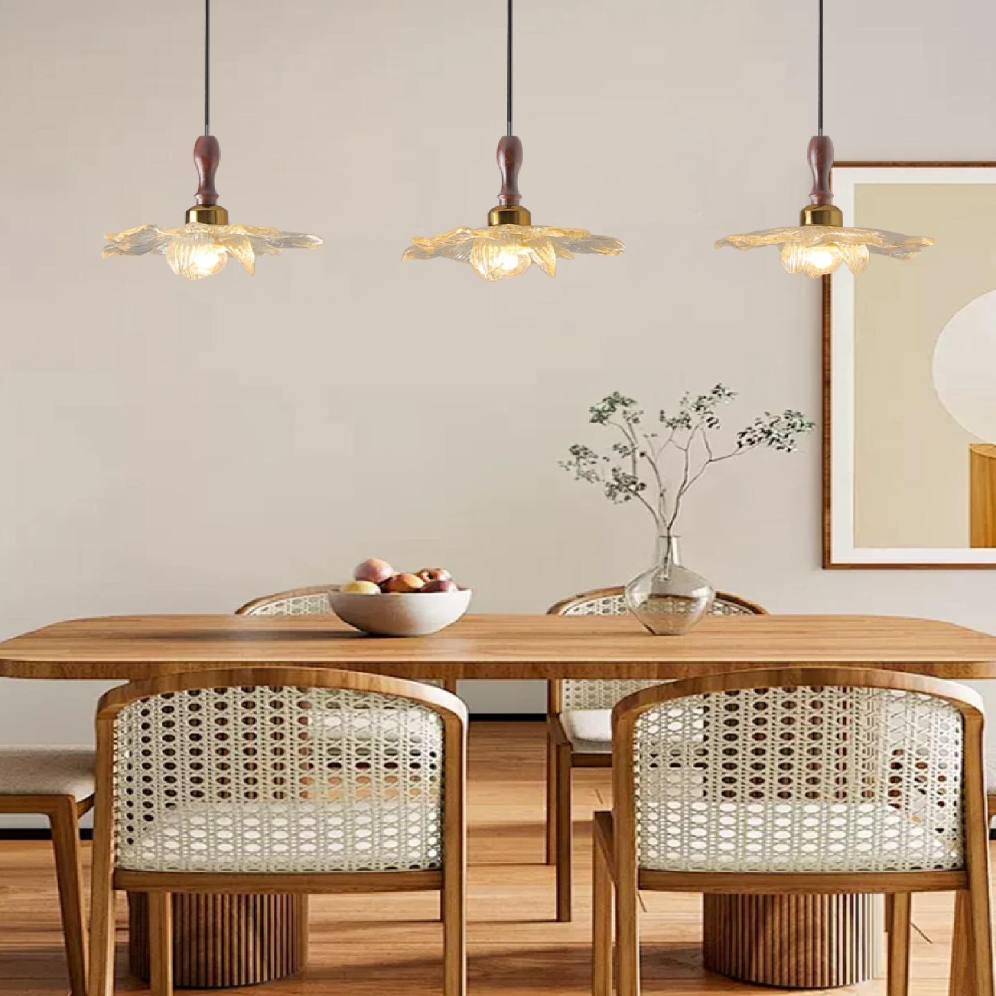 新中式玻璃吊灯现代简约