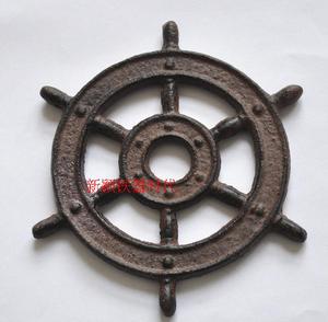 铸铁铁艺家居饰品摆件餐垫隔热垫防滑垫装饰一帆风顺轮盘创意礼品