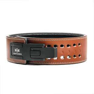 悍苏体育力量举腰带牛皮快扣腰带举重腰带力量举腰带