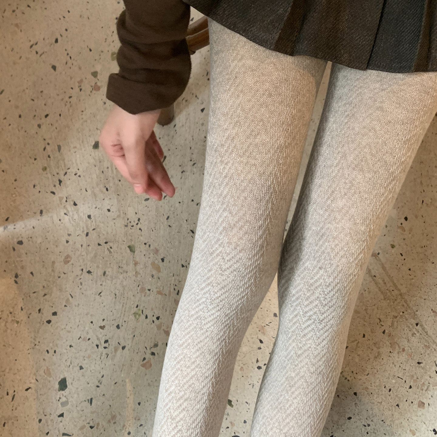 秋冬新品燕麦色人字纹羊毛打底裤女显瘦不掉裆加长版高个子连裤袜,女士内衣/男士内衣/家居服,连裤袜/打底袜,淘宝优惠券,粉丝福利购,淘宝优惠卷