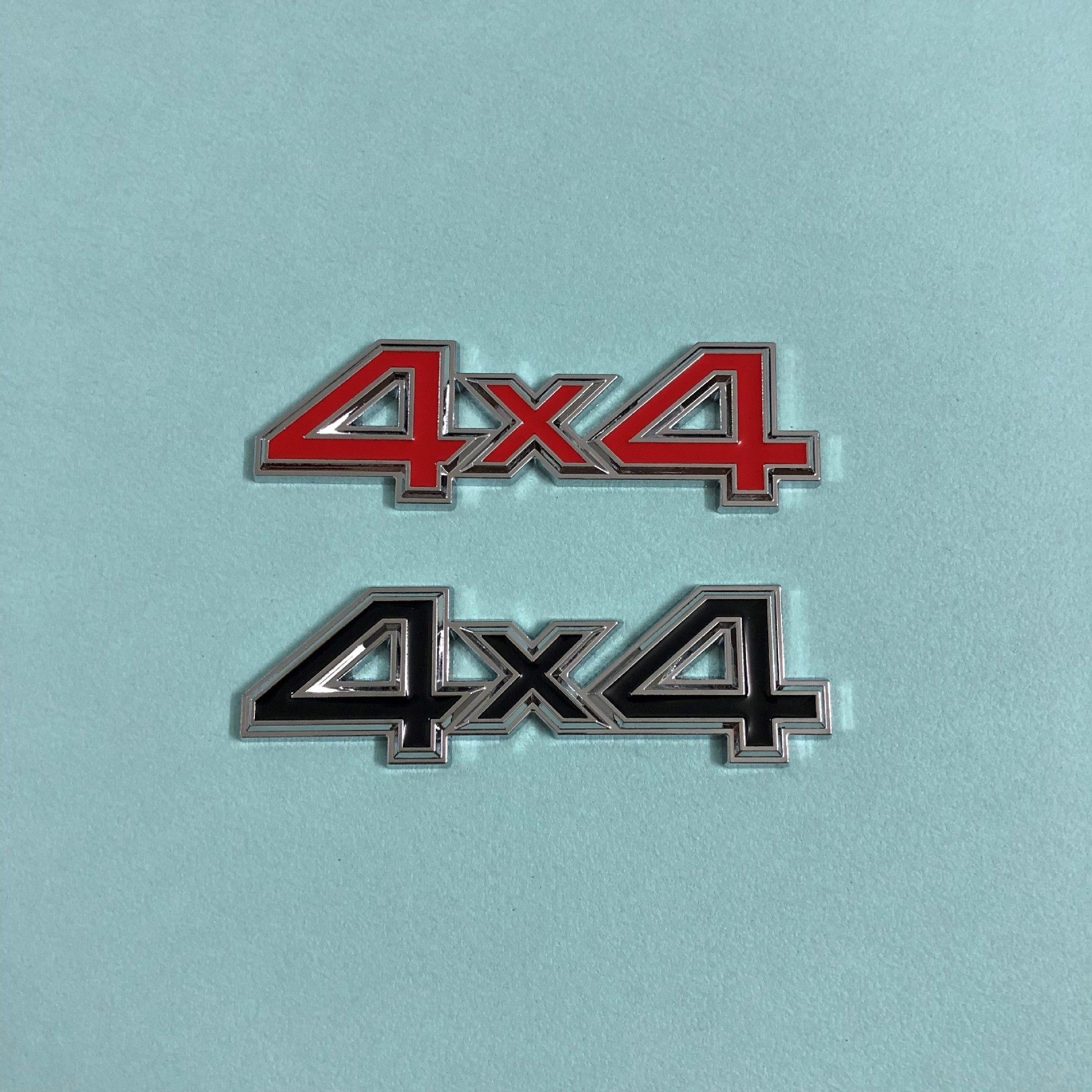 越野车4驱车贴4X4车身贴标改装车身尾门装饰贴3D立体贴车标中网