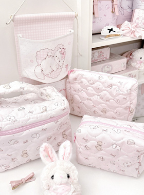 MG原创猫咪化妆包可爱高颜值收纳包大容量便携手提旅行组合收纳包