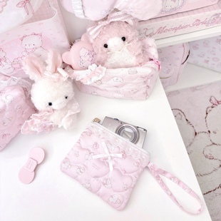 MG原创ccd相机收纳包夹棉手提便携卡包零钱包补妆包卡片机保护套