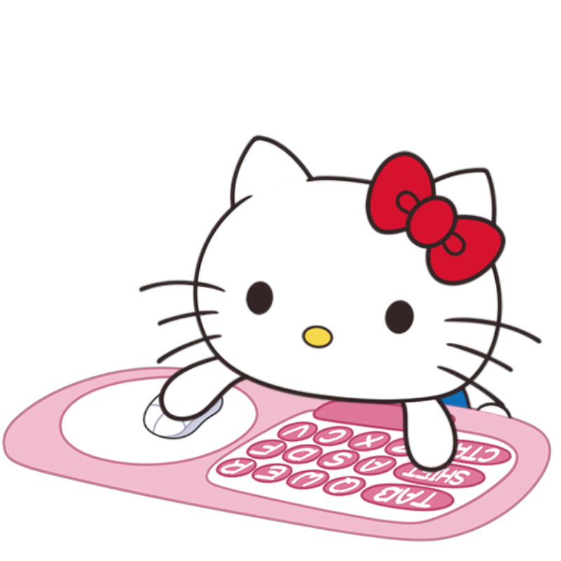 凯蒂猫Hellokitty桌宠bongocat代打猫咪电脑挂件键盘映射白键桌宠