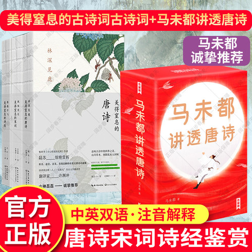 全6册马未都讲透唐诗+许渊冲古诗词书 轻松读懂唐诗 美得窒息的唐诗宋词诗经林深见鹿燕燕于飞纸短情长现当代文学散文随笔名家名作