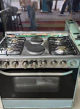 英文版4气2电烤箱出口连体直立式烤箱 4 gas 2 electirc gas oven