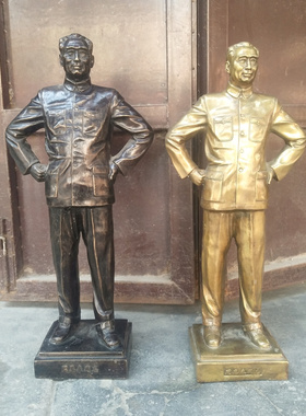 周恩来周总理铜像摆件书房办公室