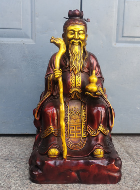 铜药王孙思邈孙真人坐像大号摆件