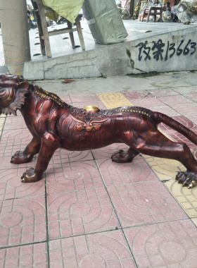 铜虎大号老虎招财风水摆件门厅