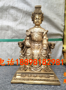 铜海神妈祖娘娘铜像摆件家居大号