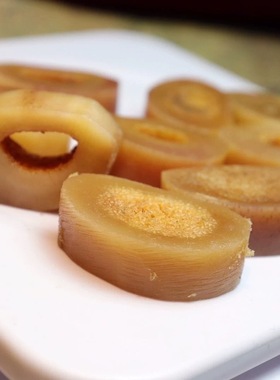 天然满血料骆驼骨头棒蝌蚪纹腿骨摆件DIY打磨雕刻 泡白酒料文玩