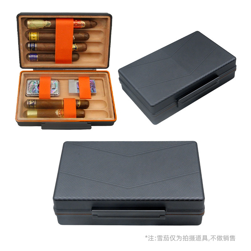 lafuli铝合金便携保湿雪茄盒