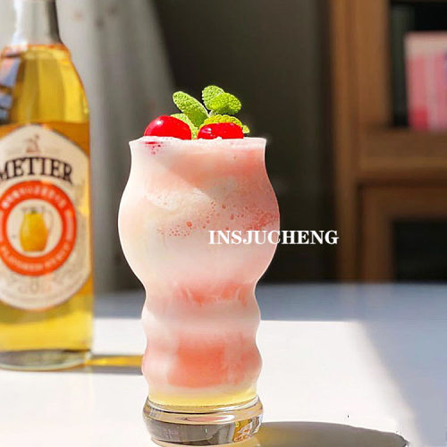 韩风ins网红高颜值气泡玻璃杯