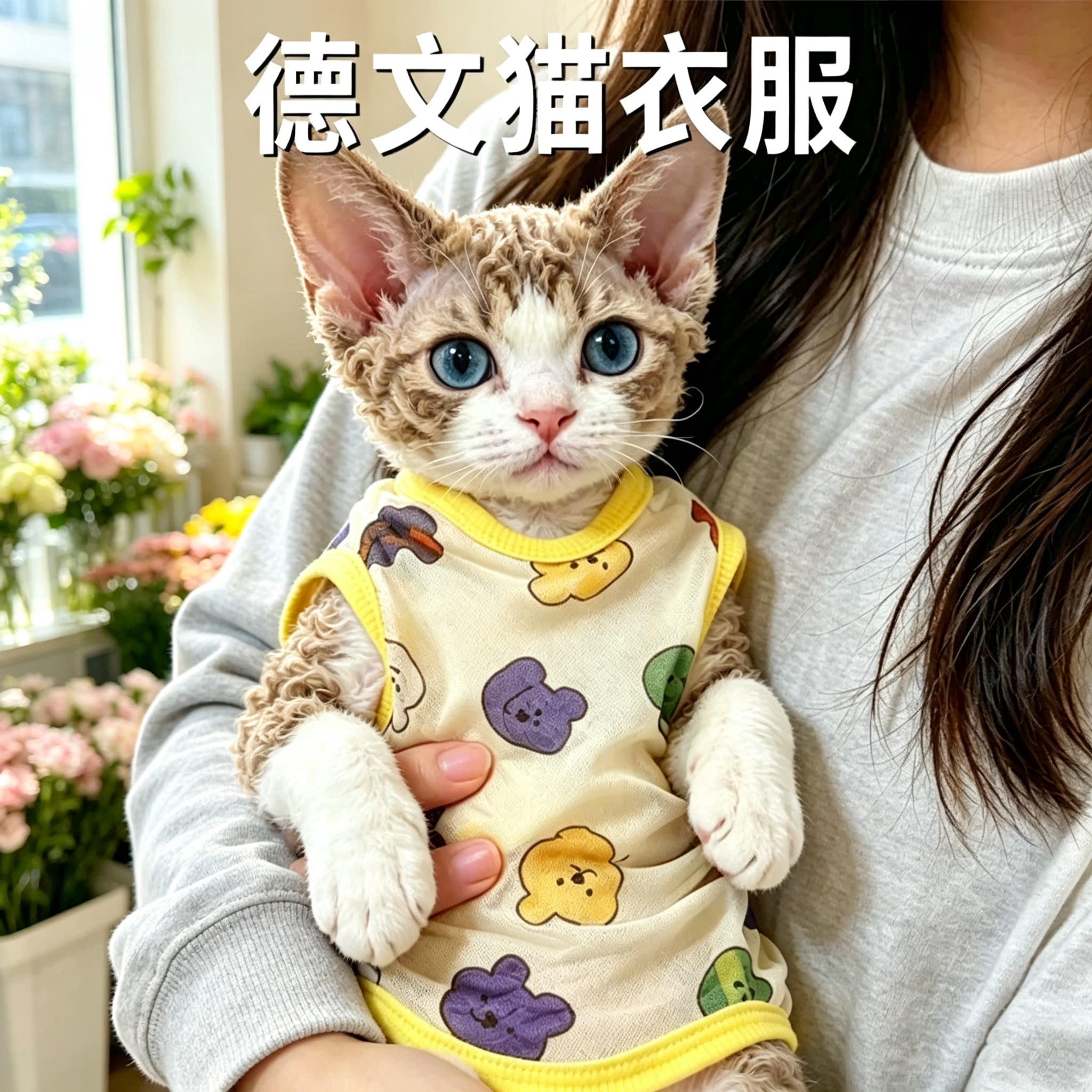 德文猫衣服幼猫专用夏季薄款背心