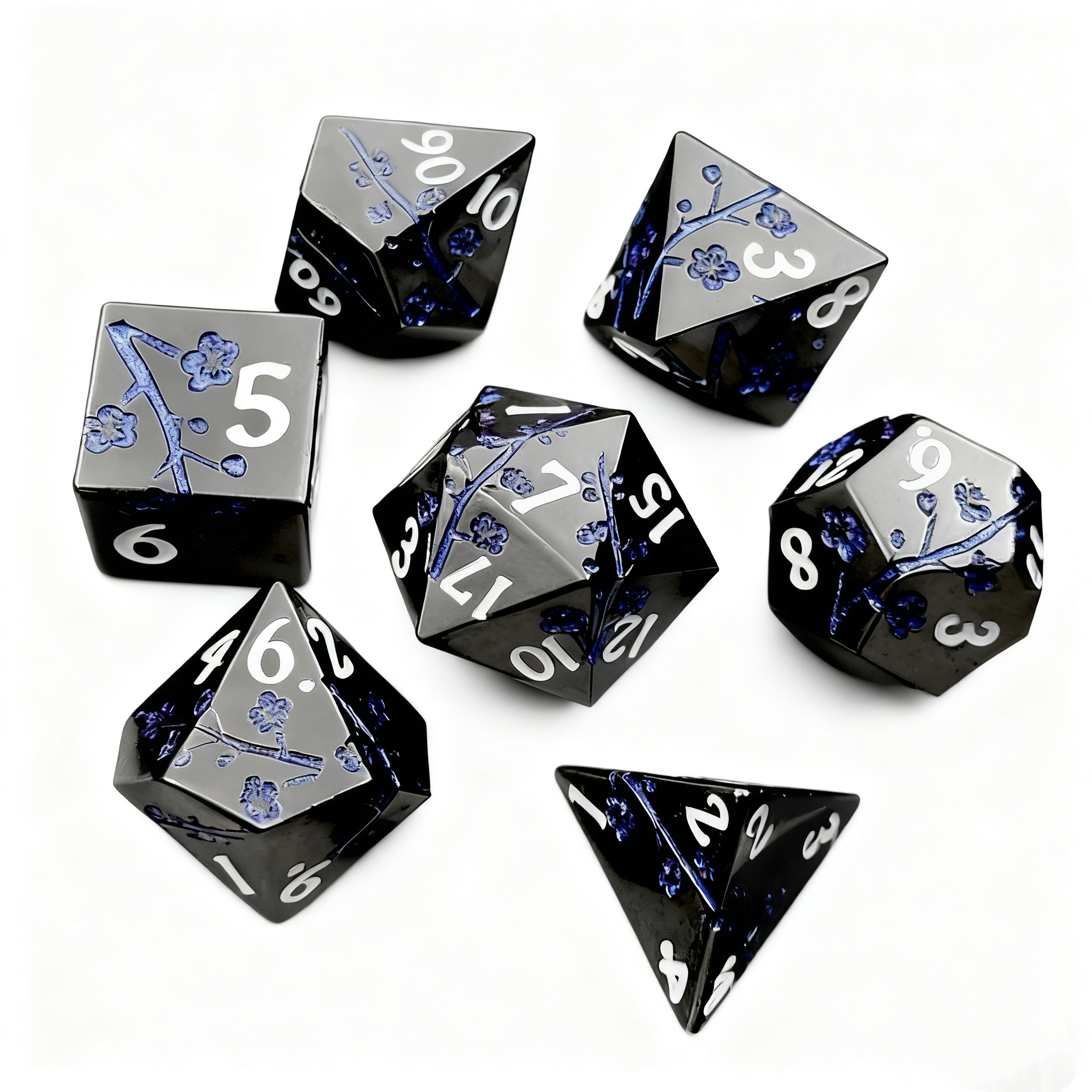 金属梅花touzi骰子套装