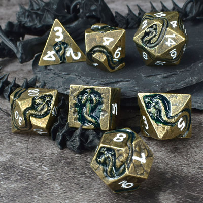 灵蛇DND金属多面骰子跑团COC