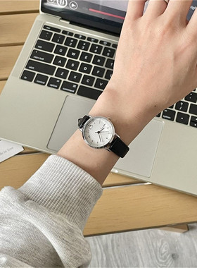 手表女学生森系学院风ins小众设计卡通猫小表盘初高中生简约腕表